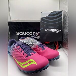 Saucony Spitfire 5 Pink and Purple Running Shoes NWT